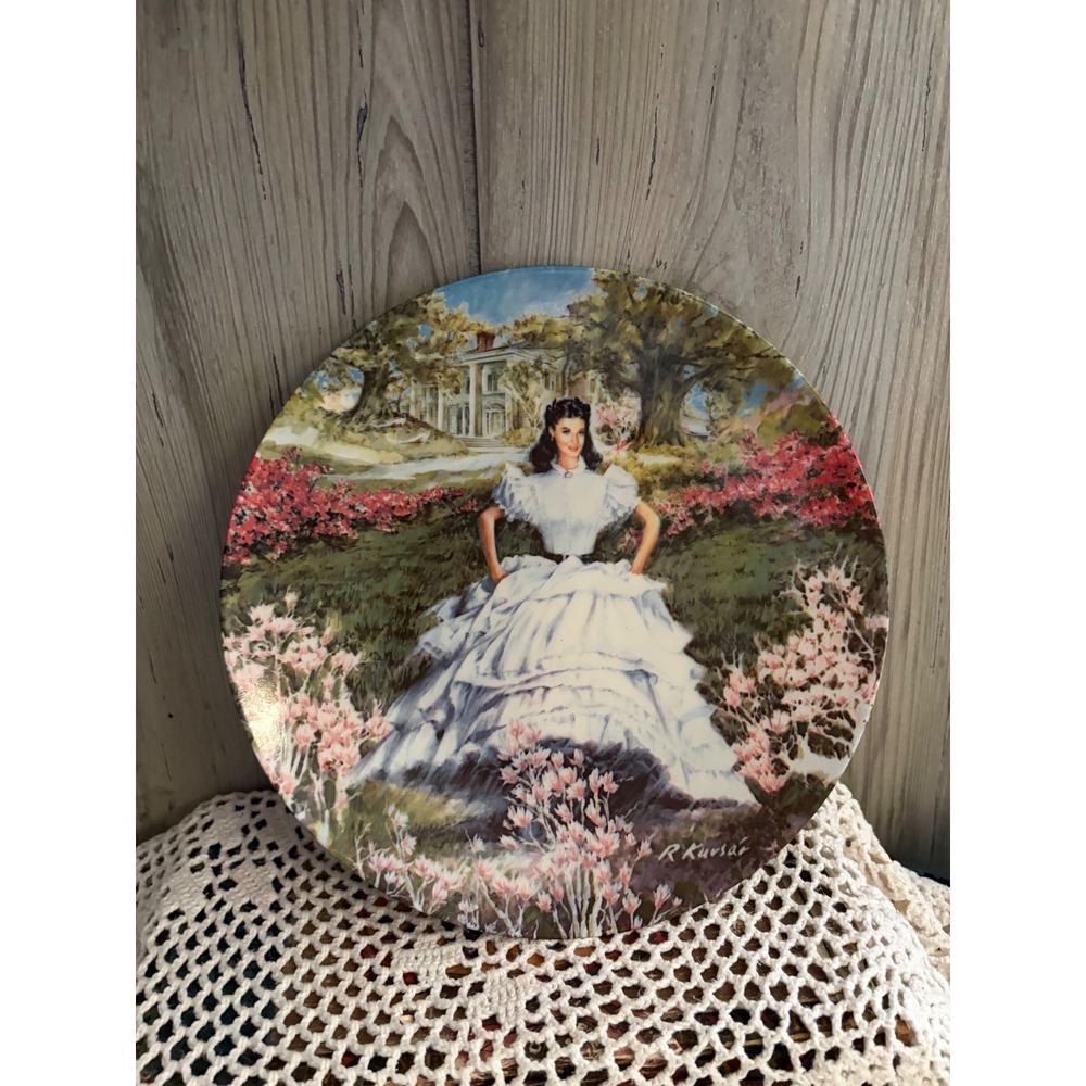 Knowles Scarlett Gone With The Wind Collector Plate 1978 Raymond Kursar 8.5"